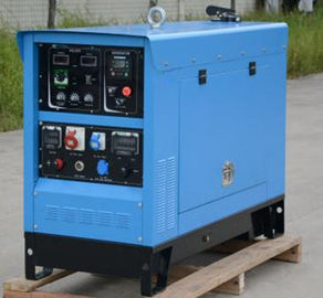 Generatore diesel silenzioso del saldatore di 10kva Kubota 400 ampèri del motore di saldatrice doppia AVR