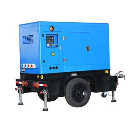 Carrello mobile di 60kw 70kva 150kva Genset Diesel Generator With Wheels