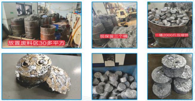 Coper Copper Chips Riempimento in alluminio Reciclaggio di rottami di rottami di rottame compattatore 3