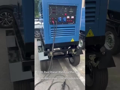Ruote del carrello 400 Ampere Arc Mig Macchina di saldatura a corrente continua 20kva AC generatore diesel generatore 500a