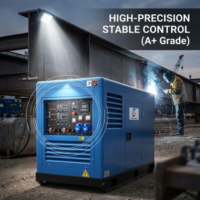 Saldatrice Mig Tig DC Silenziosa 500A 400Amp con Generatore Integrato e Saldatrice Diesel