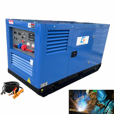 Macchina di saldatura per motore diesel con rimorchio mobile 800A 400A 430A 500Amp generatore di saldatori per 2 x 2 persone