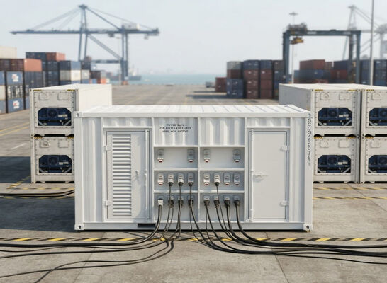 Heavy Duty Marine Deck Power Pack 460V Reefer Plug Sockets Generatore diesel Re termo Genset per Reefer Contenitore logistica della catena di freddo
