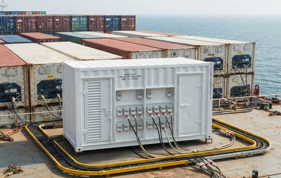 Heavy Duty Marine Deck Power Pack 460V Reefer Plug Sockets Generatore diesel Re termo Genset per Reefer Contenitore logistica della catena di freddo